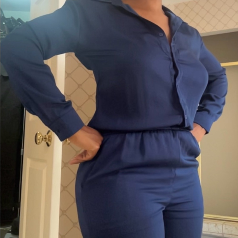 Women's Blue Jumpsuit